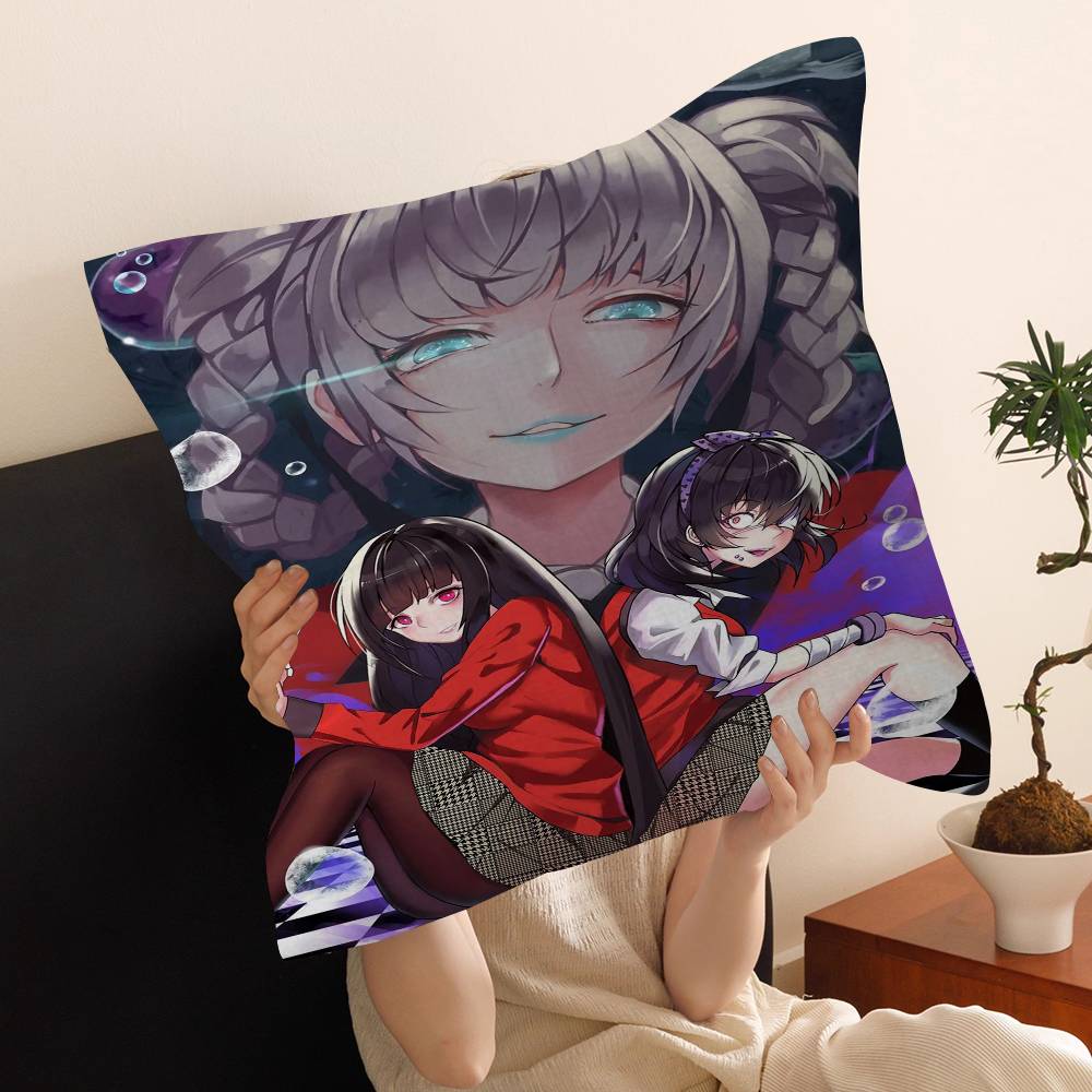 K-Kakegurui Y-Yumeko J-Jabami Cushion Cover Decorative Pillow Sofa Home Decor case pillow cases