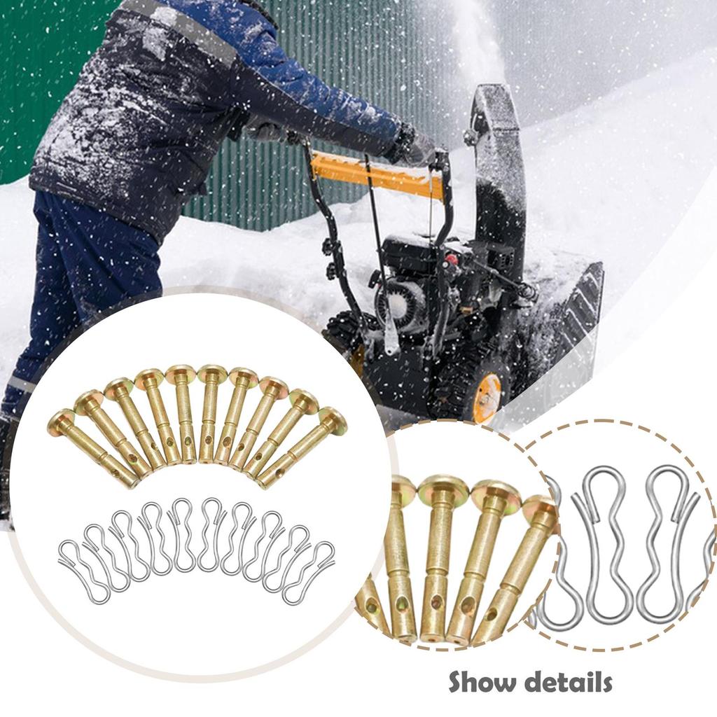10Pcs Shear Pins and Cotter Pins Shear Pin Kits Protecting The Professional Heavy Duty for Replace 738-04124