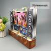 Underworld Stereo Home Theater: Paper-Mache Speakers and TV Cabinet Set for Sacrificial Ceremonies