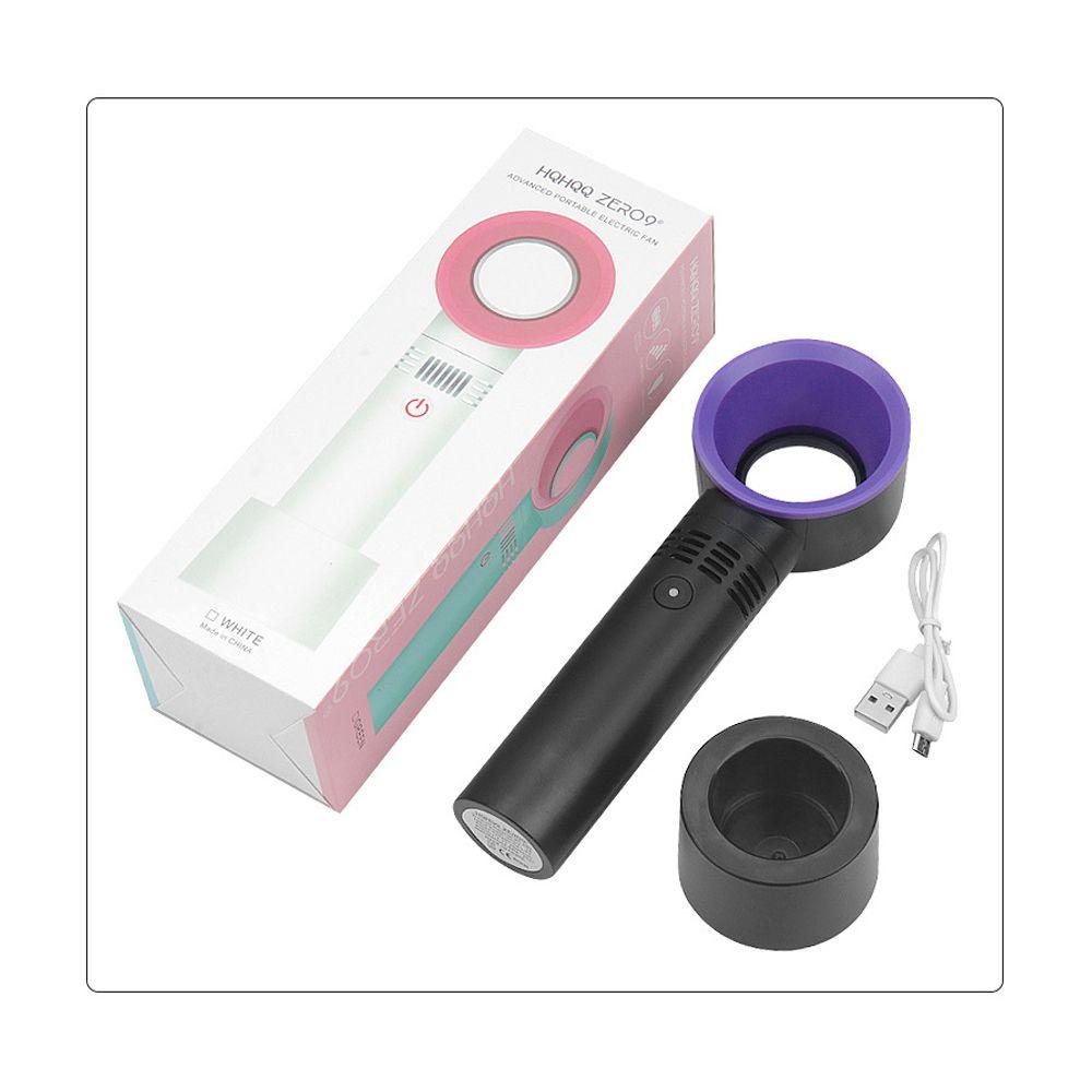 Portable 360° Bladeless Mini Fan For Eyelash Drying And Cooling Usb Rechargeable Handheld And Quiet