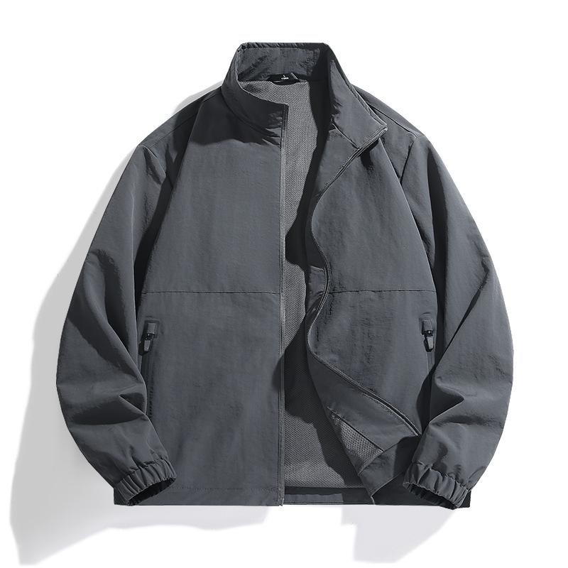 2502 Men's Cross-Border Jacket: Spring/Autumn Plus Cotton, Large Size, Casual Outdoor Sports Style