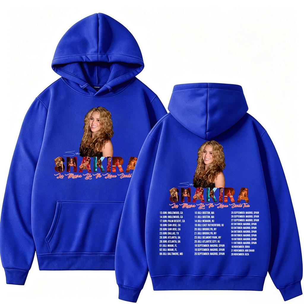 Shakira Las Mujeres Ya No Lloran World Tour Hoodies Unisex Fashion Harajuku Long Sleeve Cotton Autumn Casual Loose Tracksuit