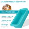 Silicone Freezer Mold with Lid, Food Storage Container, Ice Cube Tray, Lce Making Mold, Food Storage Container for Soup,Beverage