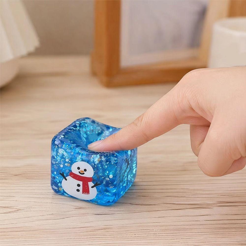 Lightweight Square Shape Stress Ball Soft Touch Squeeze Fidget Toy  Kids Gifts