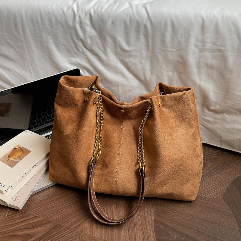 

Velvet Simple Casual Top Handle Bag Women Fashi Large Capacity Tote Shoulder Bag Textured Casual and Versatile Storage Bags