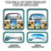 Interactive Airplane Cockpit Toy Realistic Control Panel Pretend Play With Light & Sound Educational Toy For Kids Boys Girls