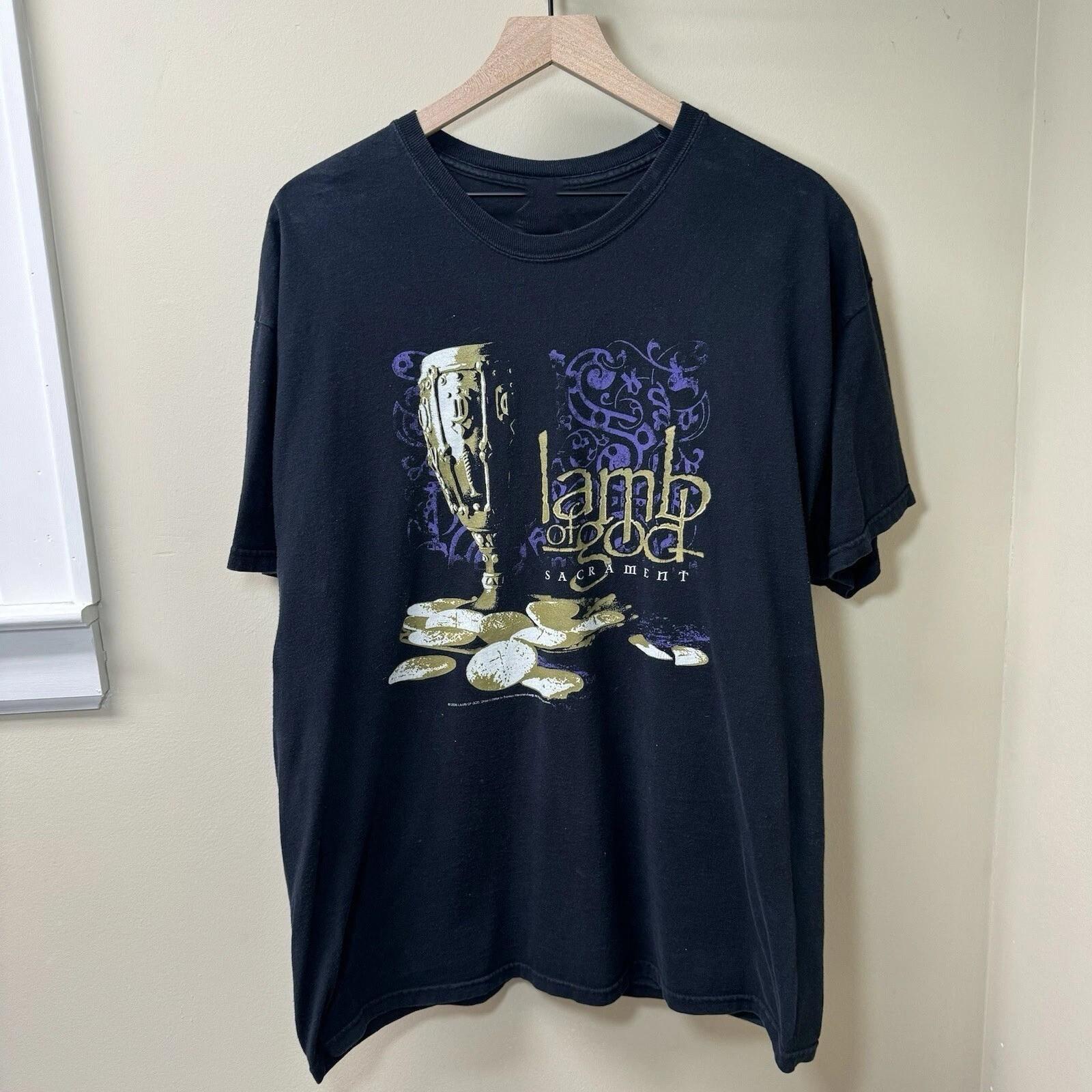 Rare Lamb of God Band Sacrament Metal T-shirt All S to 5XL KK2377 XXXXL