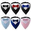 Sucado Fliege Hundehalsband Smoking Bandana Verstellbar Formell Welpen Dreieck Halsband für Hochzeit Geburtstag Verkleidung Cosplay Party