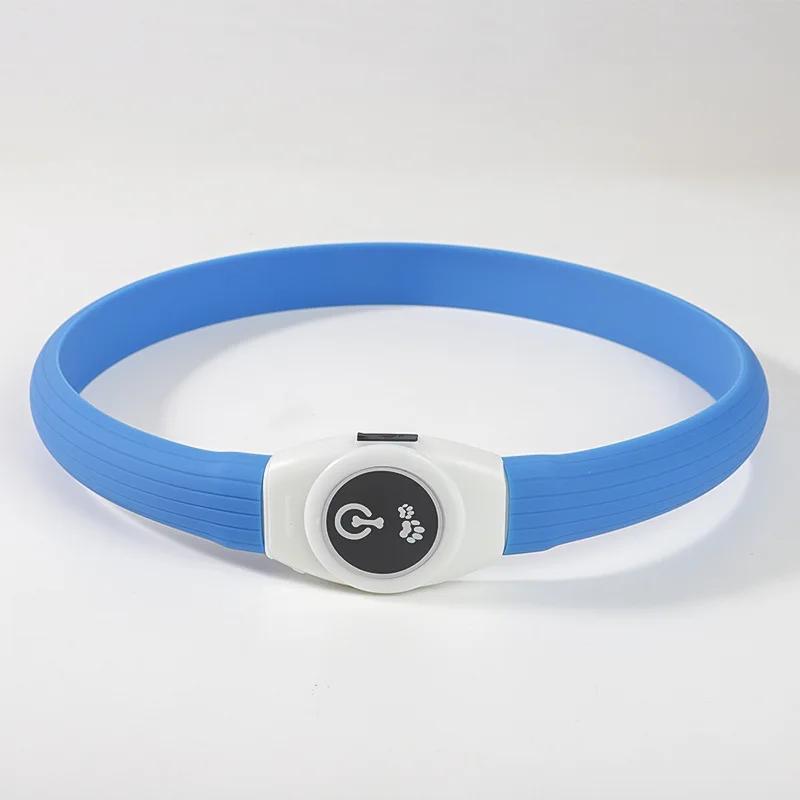 New Led Luminous Dog Collar PVC Waterproof , For Large Medium Small Dogs Collar Usb Light Night Safety Pet Glowing Accessories