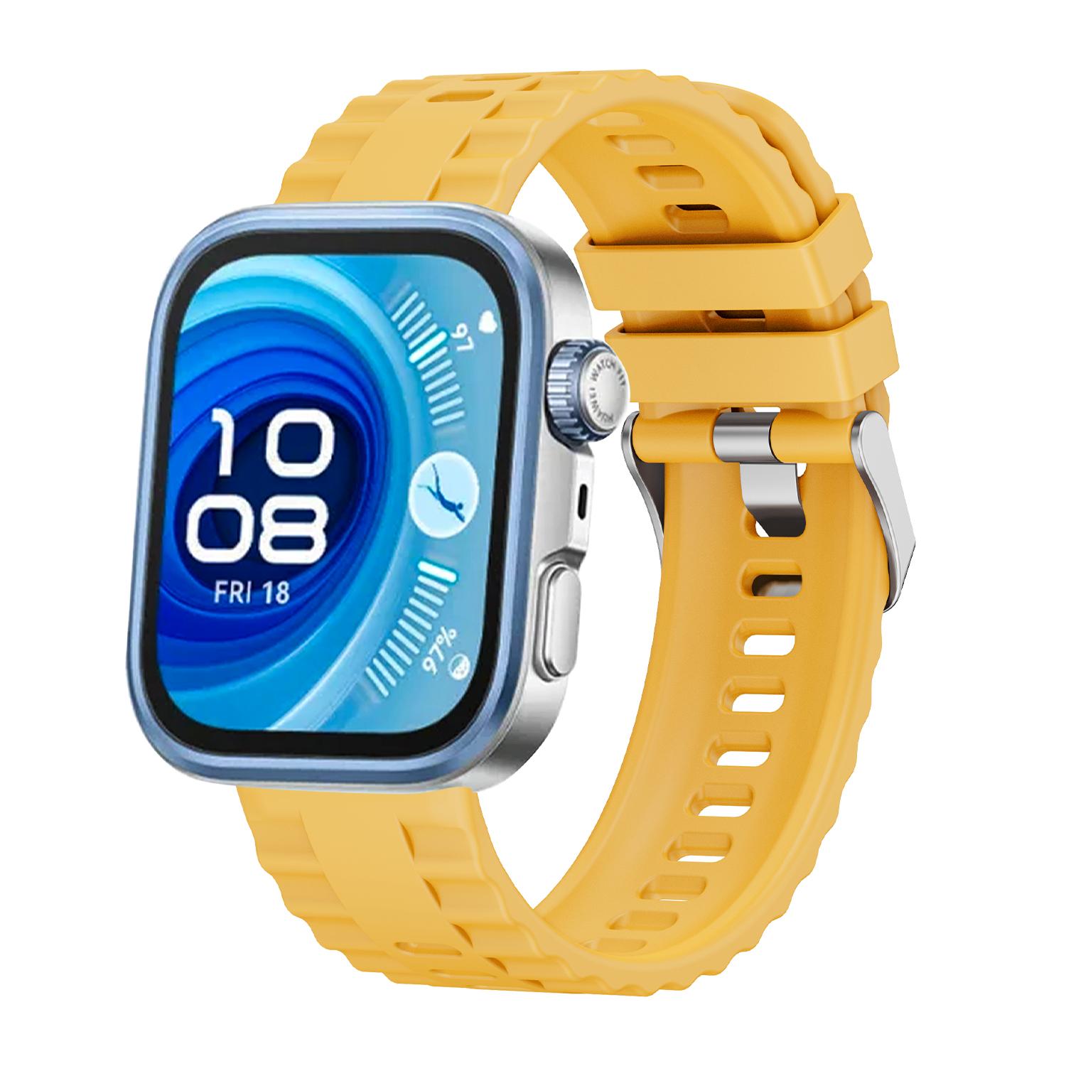 

Силиконовый ремешок для Huawei Watch Fit 4 Pro Watch Bracelet Correa Сменный спортивный ремешок для Huawei Watch Fit3 Band For Huawei Fit 4 Pro жёлтый