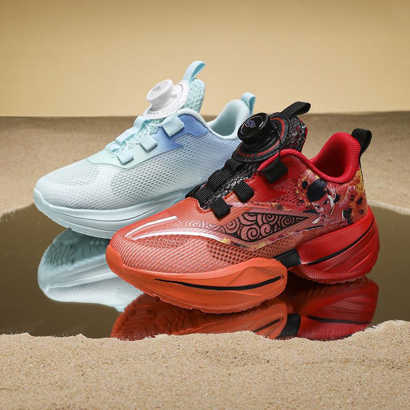 Nezha Aobing limited classmates boys sports shoes 2025 summer breathable single net children's lightweight running shoes