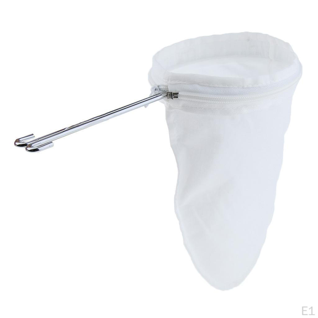 Reusable Filter Cheese Mesh Cloth Nut Milk Strainer Bag 5x 10inch with Zipper