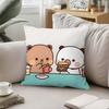 Cute DDudu Bubu Throw Pillow Covers Pattern Cushion Cover Suitable For Sofa Bedroom Car Pillow Cover