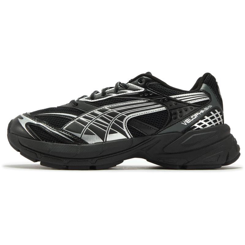 Puma VELOPHASIS Y2K Silver Platform Unisex Sneakers