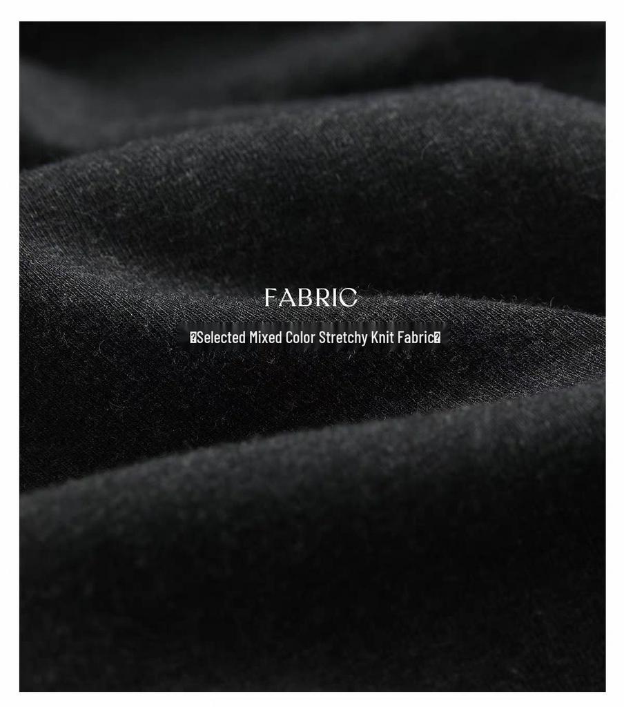 Ultra-Comfortable Knit Wool Blend High-Waist Fishtail Maxi Skirt with Back Slit