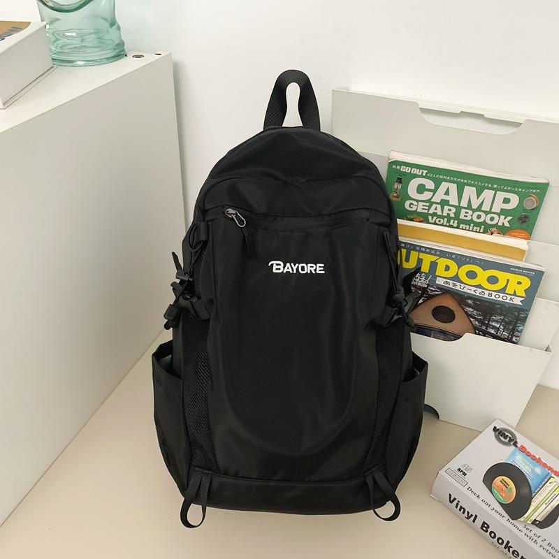 Schoolbag trendy cool backpack male college student new fashion outdoor travel backpack female mountaineering bag lightweight high school schoolbag