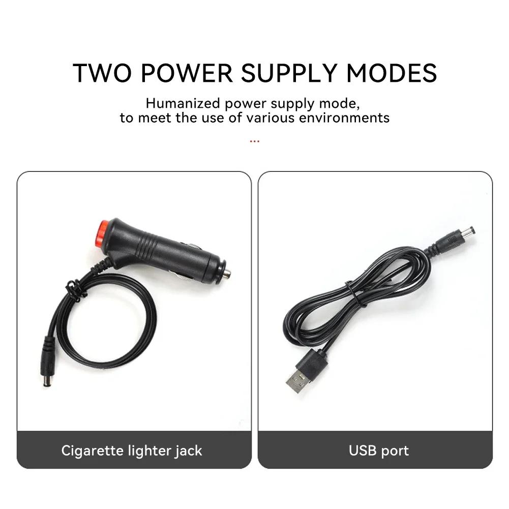 Car Ambient Mood Foot Light USB LED Car Backlight Atmosphere Light With Cigarette USB Lighter Lamp Strips Auto Accessories