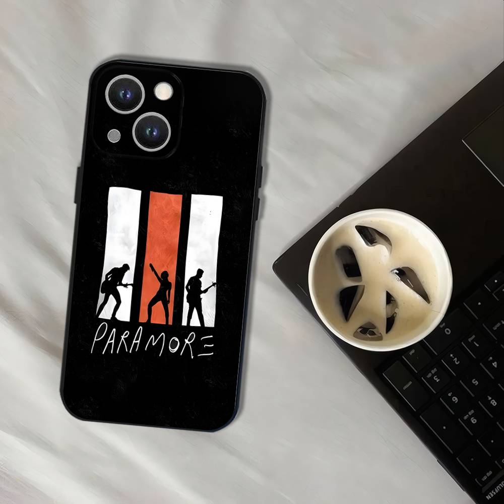 P-ParamoreS Band Black Soft Cover Phone Case For iPhone 17,16,15,14,13,12,11,Pro,XS,Max,XR,Plus,E,SE4,Mini