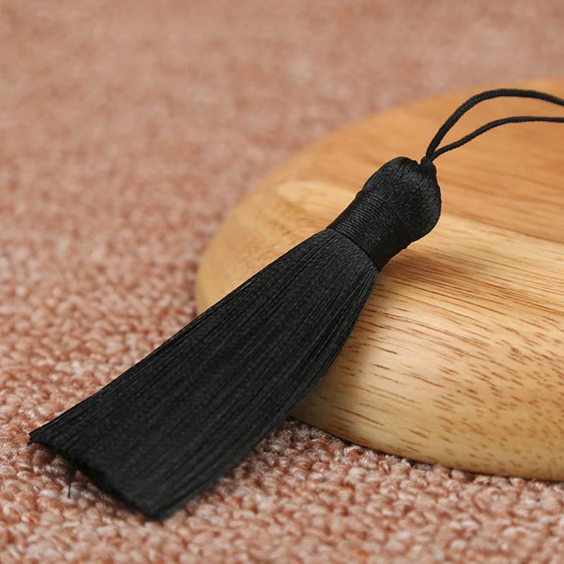 10pcs 8cm Tassel Earrings Polyester Silk Brush Pendant Earring Charm Satin Tassel DIY Jewelry Making Findings Handmade Craft