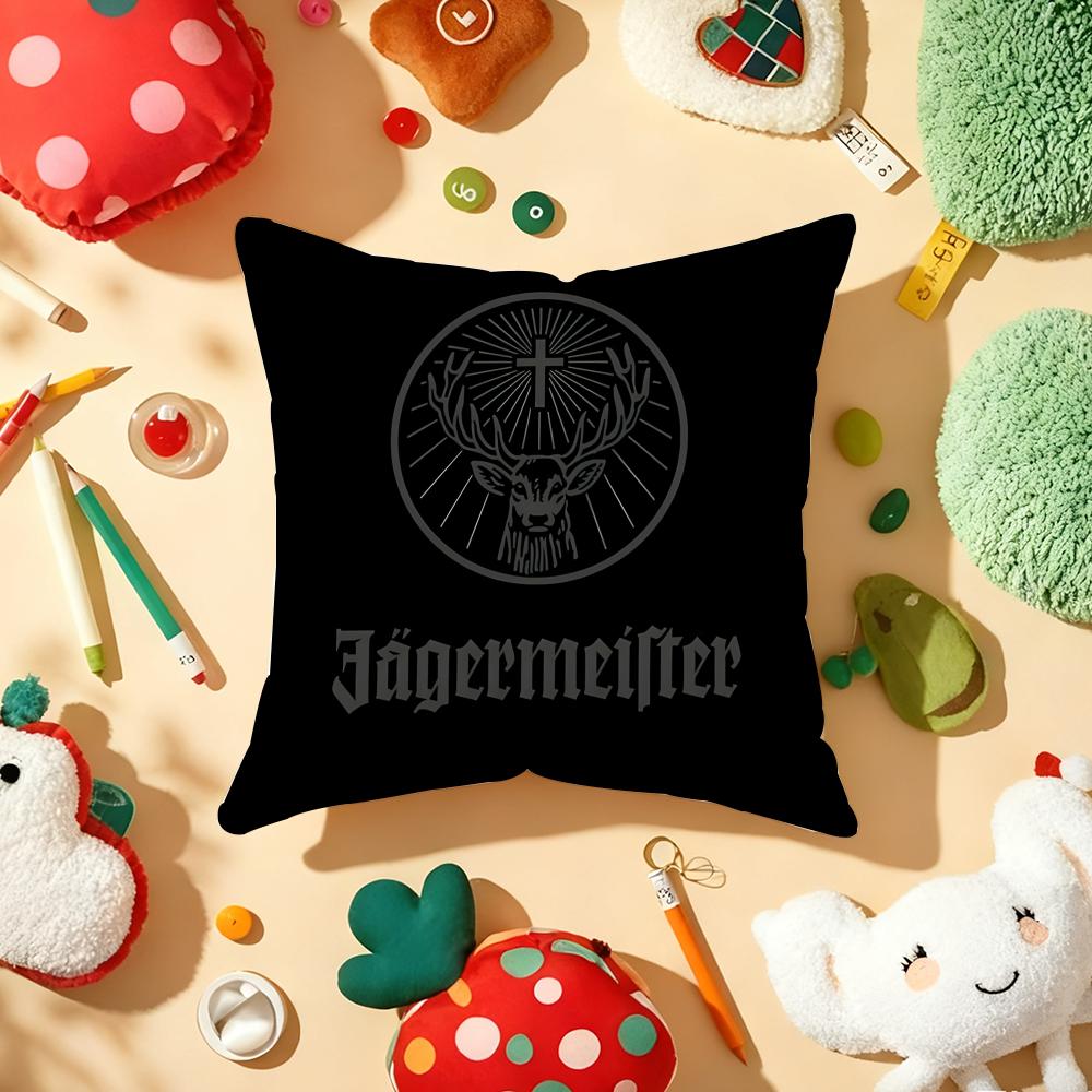 J-Jager-M-Meisters-S Pillow Case Plush Fabric Soft Double-Sided Printed Sofa Warm Winter Home Gift Cushion Cover
