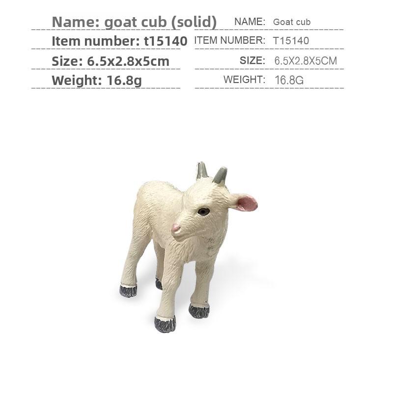 Farm Animal Goat Figurine Collection Model With Pvc Material For Kids Farm Play