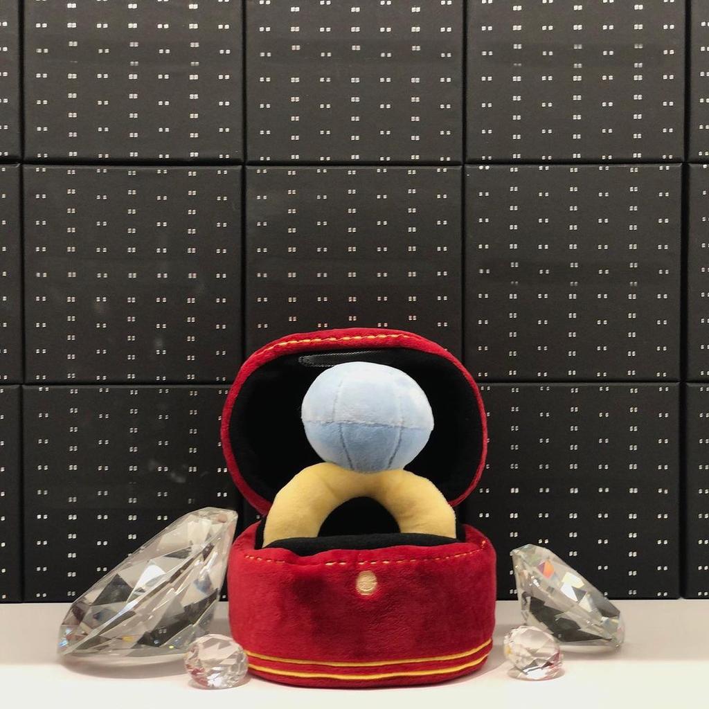 Creative Ring Box Plush Toy Love Diamond Ring Case Soft Chew Toy for Puppies Kids Cute Dog Bitter Interested Toys