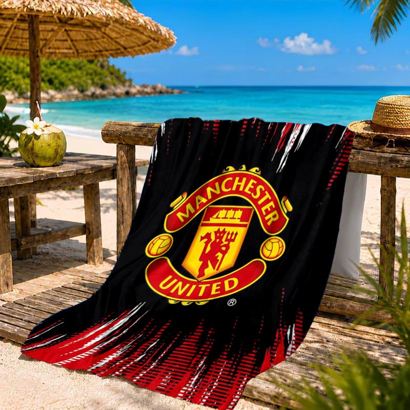 Manchester United Stadion Strandlaken, Sneldrogend, Makkelijk te Onderhouden, Geschikt voor Zowel Fitness als Strandvakanties, Sport Essentieel