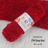 Chenille Golden Velvet Yarn - All-Polyester Glossy Crochet Yarn for Shoes