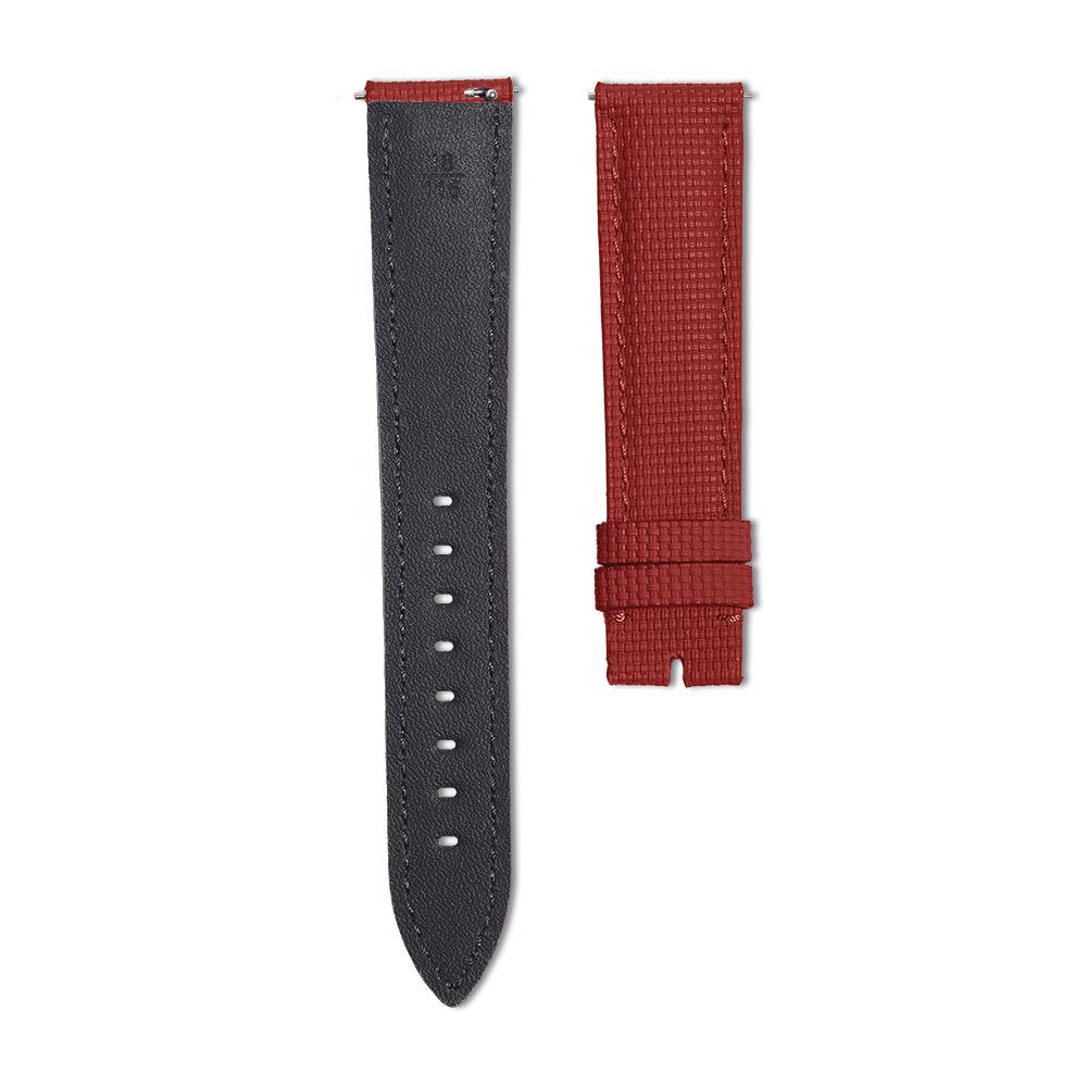 For Delugs Universal Sailcloth FKM Rubber Watch Strap 18mm 19mm 20mm 21mm 22mm Quick Release Bar Flat End Watch Bands