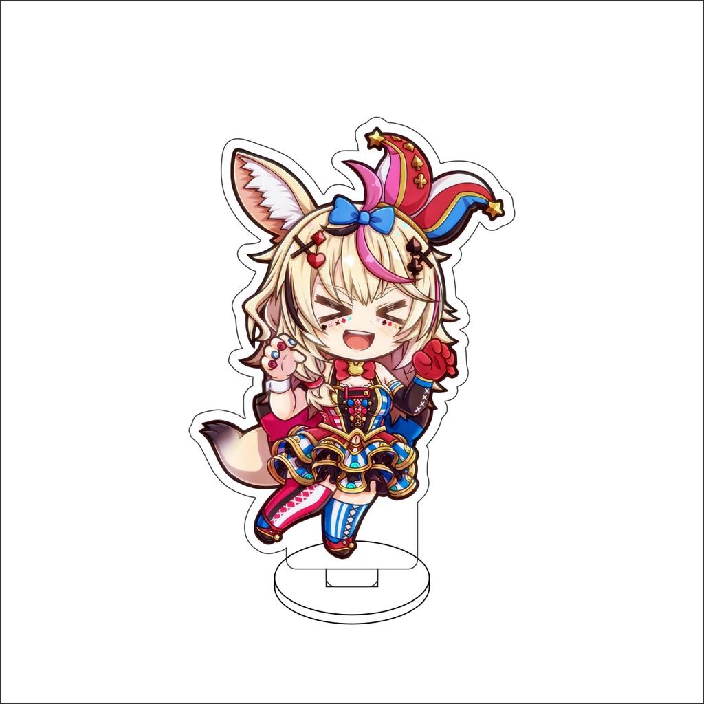 10CM Anime hololive Figure Stand Model Robocosan/Usada Pekora/Shirakami Fubuki Cute Desk Decor Standing Sign Gifts
