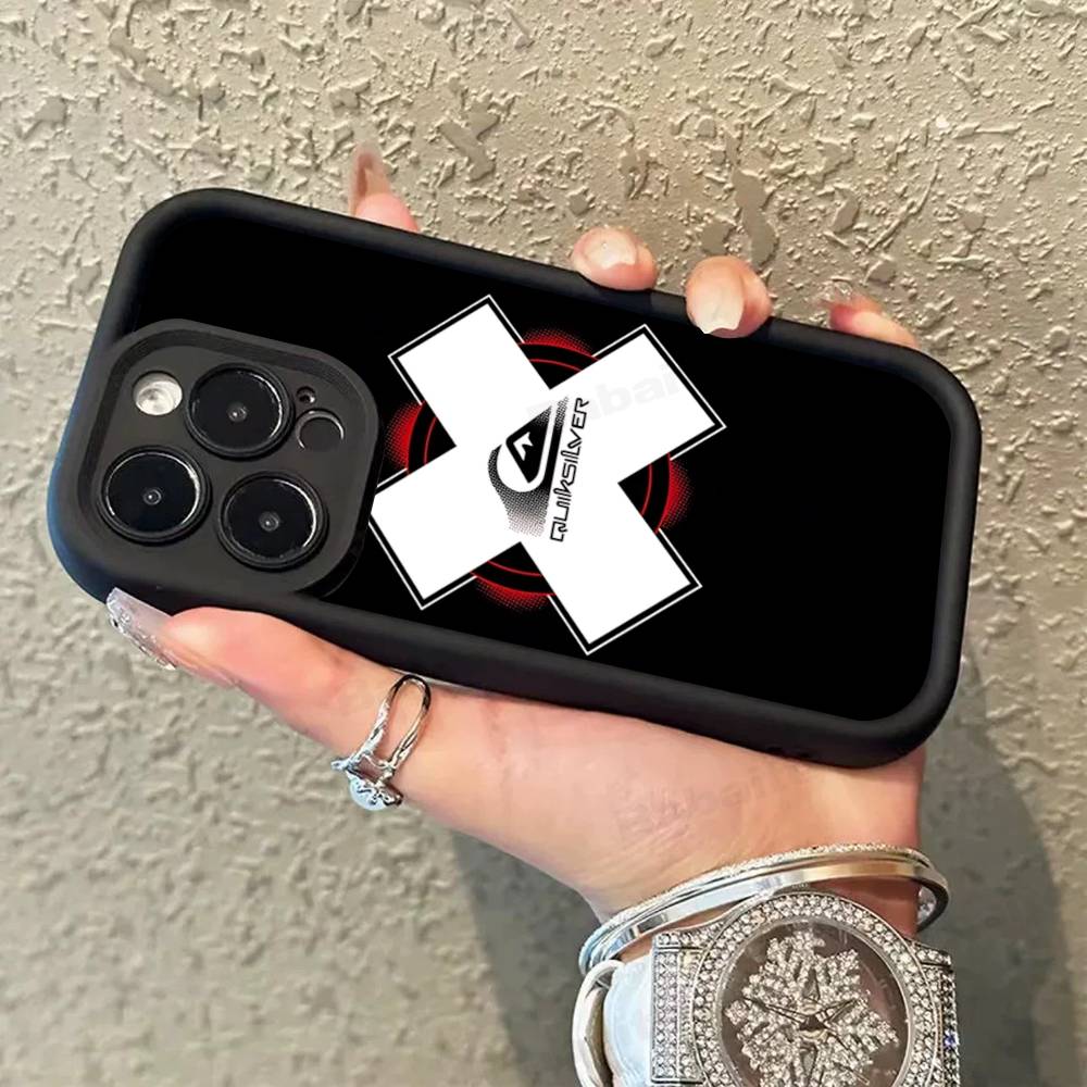 Surf Brand Q-QuiksilverS Logo Phone Case For IPhone 17 16 15 14 Plus 13 12 11 Pro Max Silicone Cover