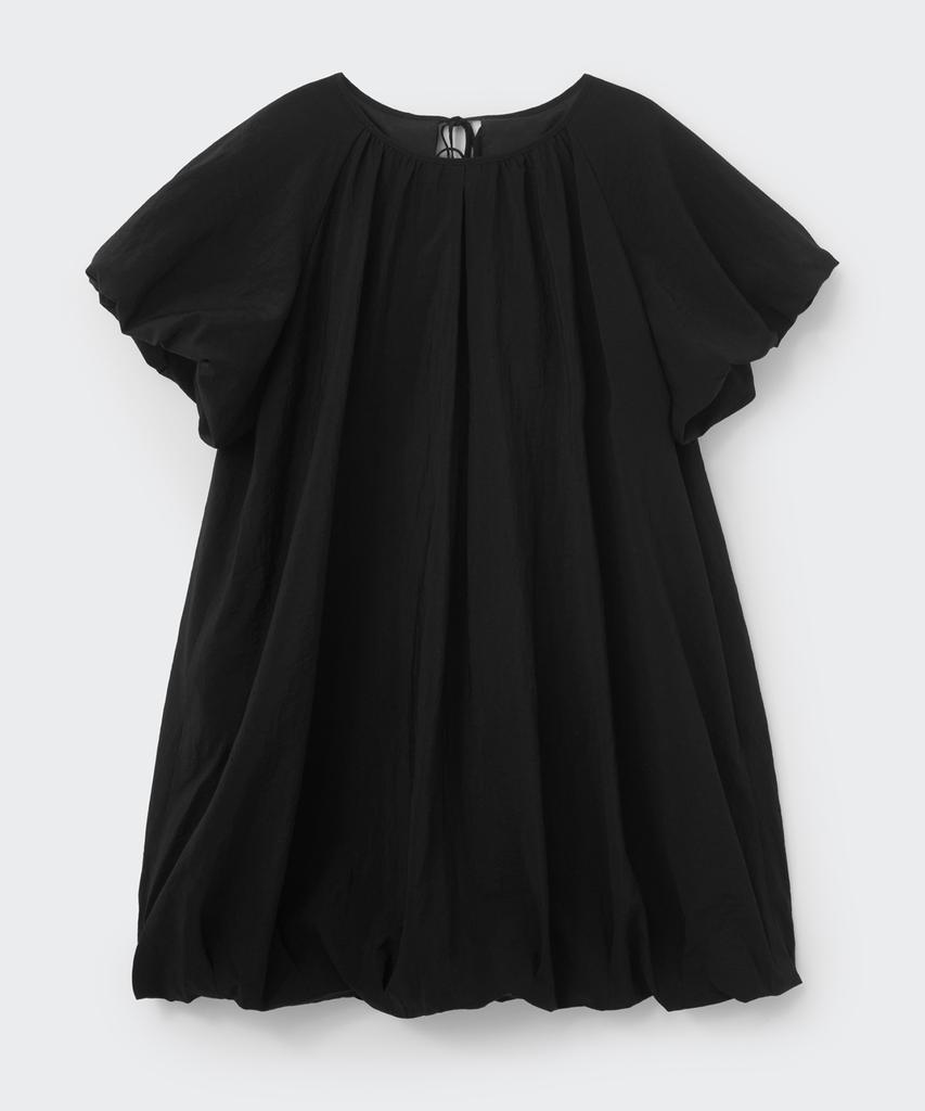 Koseumoseu Volume Mini Dress (Ebony Black)