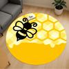 1pc Bee Honeycomb Round Chair Mat Office Area Rug - Non-Slip, Floor Mat for Office, Bedroom, Ideal Home Decor Gift C0112145