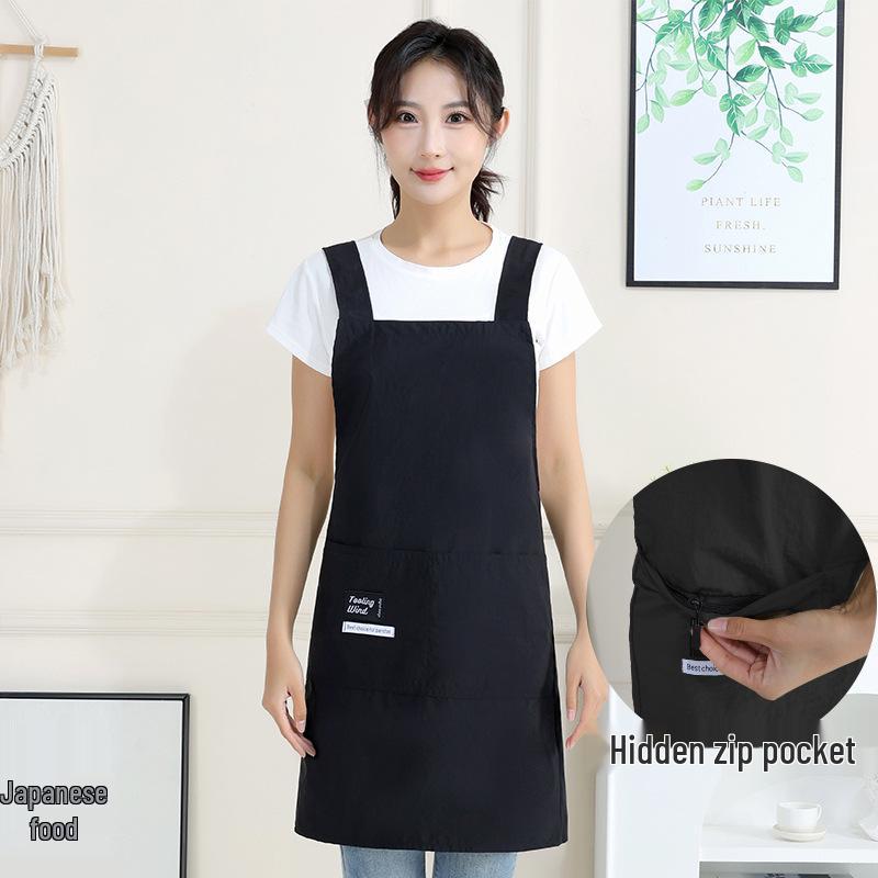 Sleeveless Water-Repellent Apron for Kitchen, Catering & Salon Use with Logo Printing