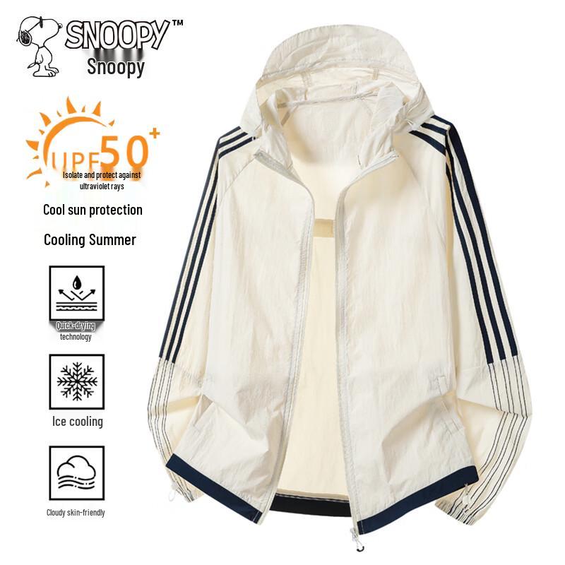 

SNOOPY Men s Hooded Cooling Quick-Dry Sun Protection Jacket L