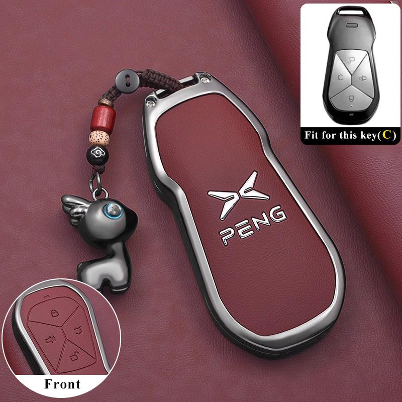 Autoschlüsselhülle für Xpeng Xiaopeng G6 2025 2026 Auto-Styling Schlüsselanhänger Fernbedienung Dekoration Abdeckung Schale Ringhalter Fob Zubehör