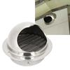 304 Stainless Steel Exhaust Air Vent Cover 5.9in Dryer Vent Hood Durable Wall Vent Grille  Bathroom
