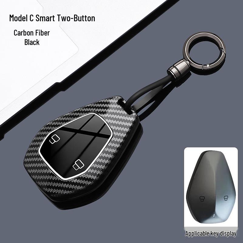 Tiefblau L07 Kohlefaser ABS Smart Key Hülle für Changan