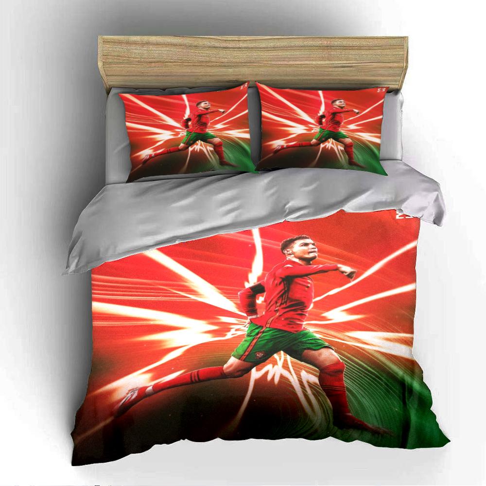Set Biancheria da Letto Giocatore di Calcio Set Biancheria da Letto (1 copripiumino, 2 federe, piumino non incluso)