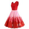 Big Pendulum Dress Hot Sale V-neck Sleeveless Positioning Printed Tutu
