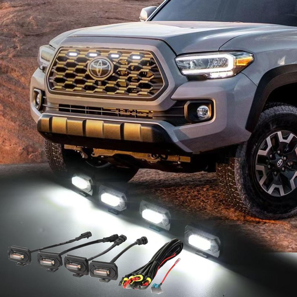 New Tacoma Front Grille Lights TACOMA TRAD Sports Version Off-road Version Front Grille Small Yellow Lights