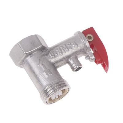 Soupape de sécurité pour chauffe-eau électrique 1/2 pouce(DN15) Vanne de décharge à ressort réducteur de pression réglable pour système de chauffe-eau