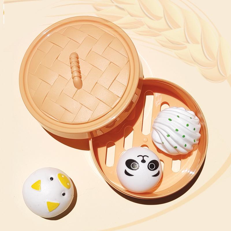 Kids Kitchen Play Set: Steamer, Hamburger, Pizza, and Simulated Food Toys