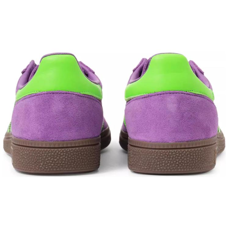 Adidas Originals HANDBALL SPEZIAL Abrasion Resistant Low top Skateboard Shoes Unisex Purple Green JS0251