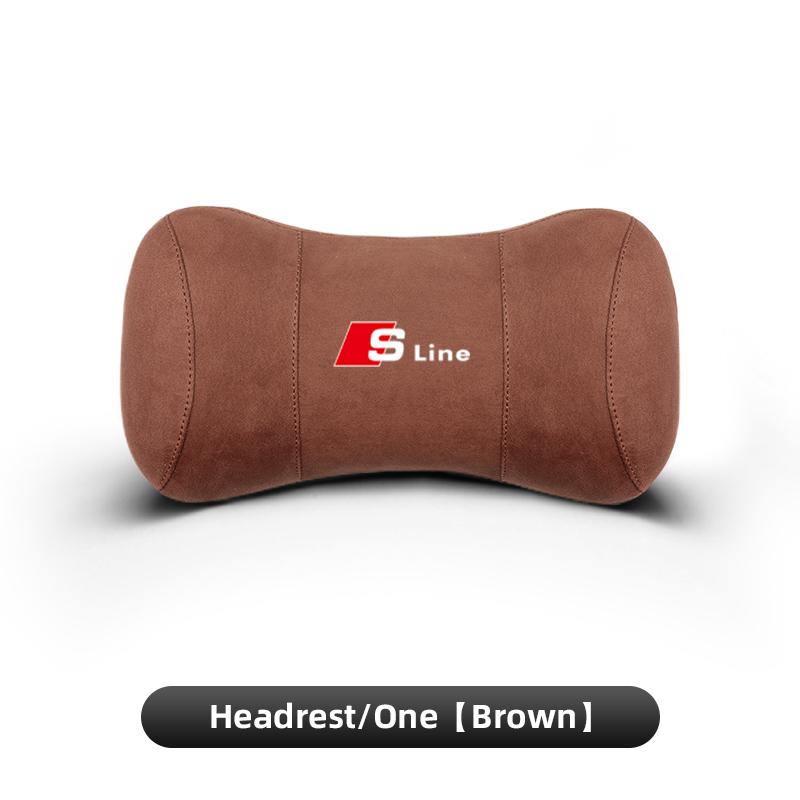 Car Seat Safety Headrest Pad Auto Emblem Neck Pillow For a2 A1 A2 A3 A4 A5 A6 A7 A8 Q1 Q2 Q3 Q4 Q5 Q6 Q7 Q8 TT RS3 S5 Quattro