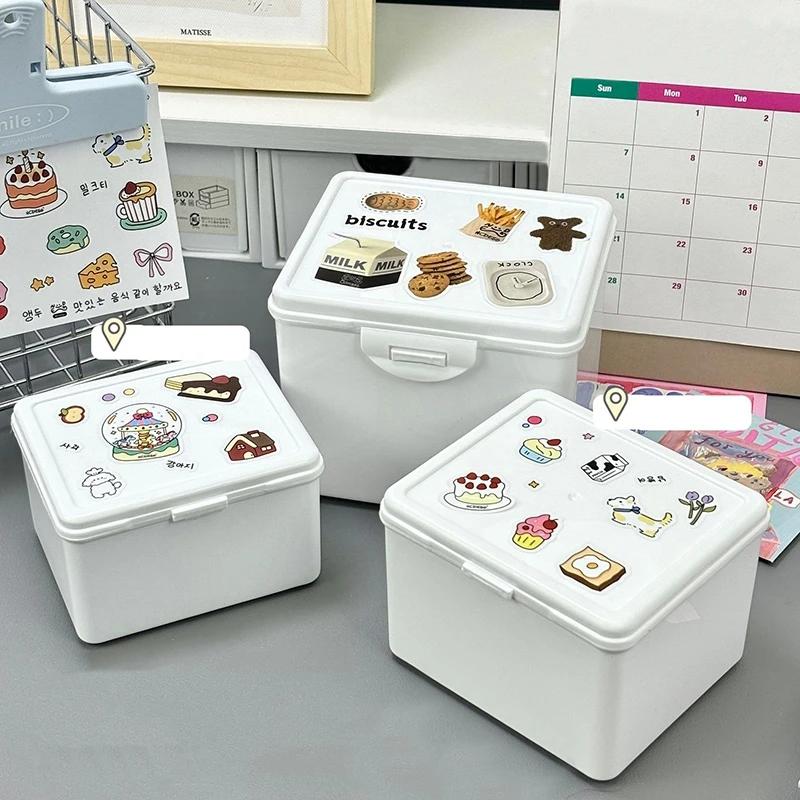 Kpop Card Storage Box Plastic Small Card Storage Box Idol Albumes Storage Container Dustproof Jewelry Collection Organizer