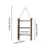 Decorative Rustic Wooden Towel Rack, 3 Tier Wall Mounted Ladder Holder for Hotel, Kitchen,