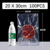 100pcs/Lot Kitchen Vacuum Sealer Bag Transparent Food Packaging Bag Fresh-Keeping Food for Food Saver Seal Storage Meal