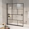 Shower Enclosure ESG 116 X 140 Cm Black