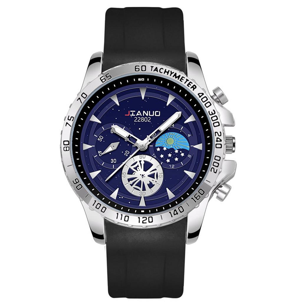 Men's  Luminous Running Alarm Clock Watch